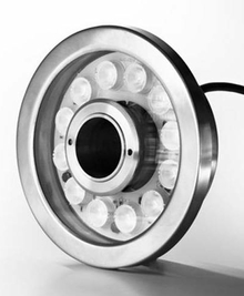 Подводный светодиодный светильник накладной (кольцевой) ST-Underwater-Ring 180/12/15W XX°
